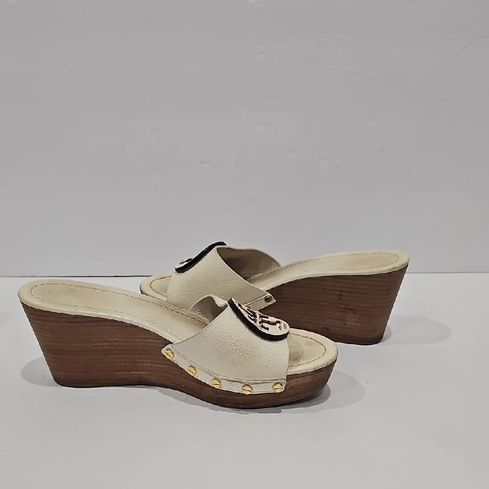 Tory Burch Wedge Slide Sandals for Women Size 8M